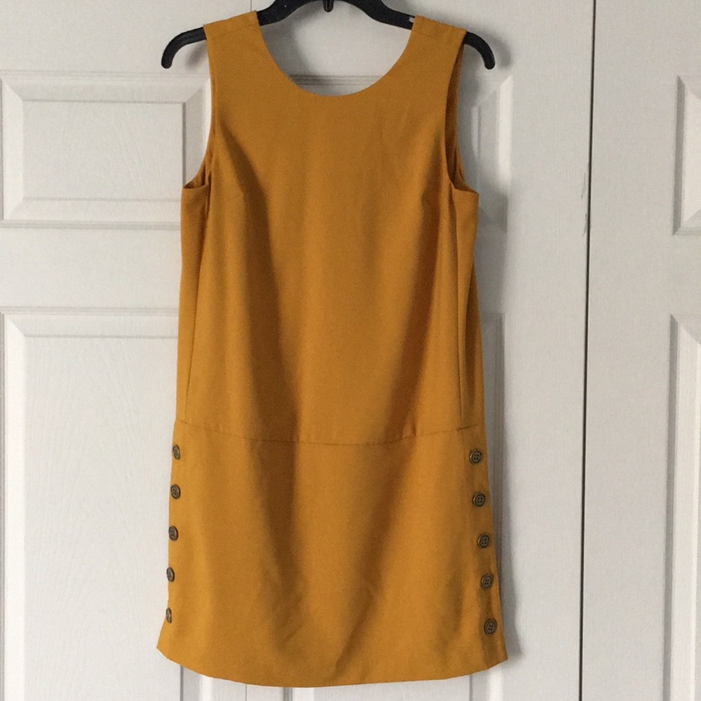 Mustard Banana Republic office dress